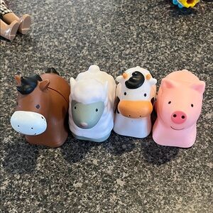 Lot of 4 Melissa and Doug K’s Kids Snap and Go Farm Animals